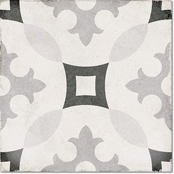 Art Nouveau Karlsplatz Grey 20x20 20x20 cm