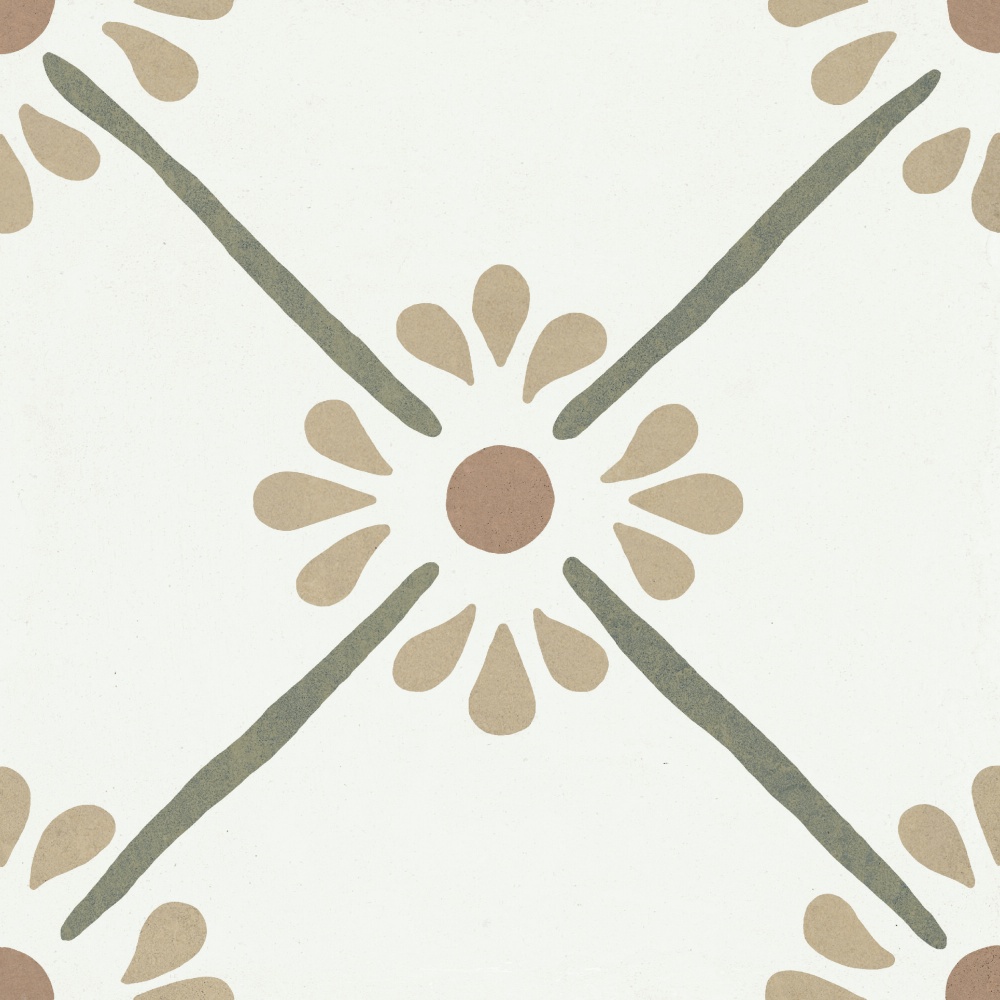 Provenza Green Flower 22,3x22,3