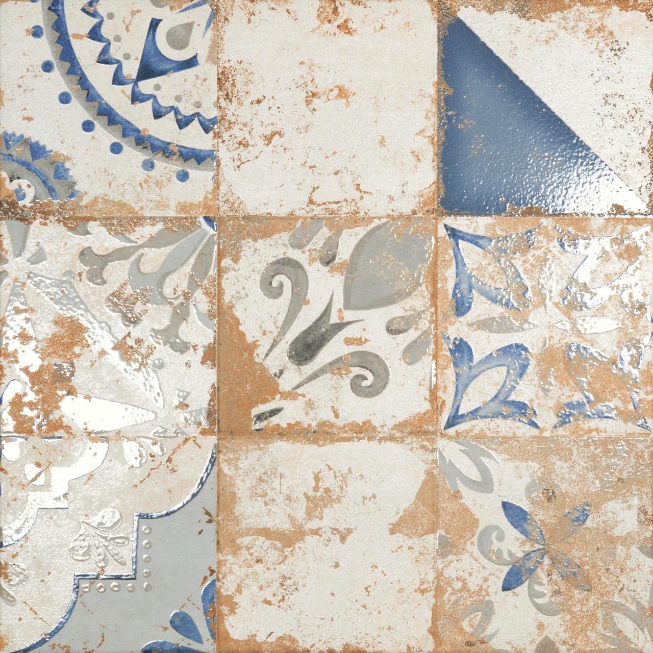 Memory Azul Brillo Rect. 58x58 58x58 cm